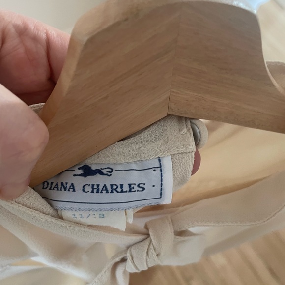 Vintage cream flapper style pleated dress - Picture 3 of 3